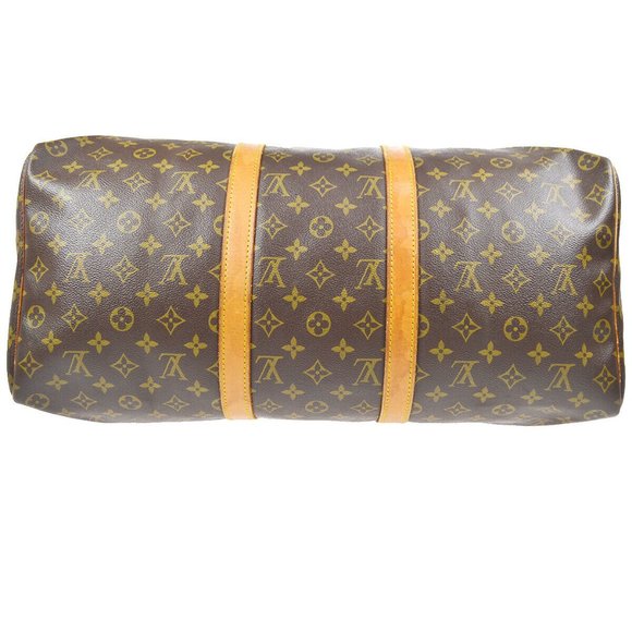 LOUIS VUITTON KEEPALL 50 TRAVEL HAND BAG PURSE MONOGRAM - Picture 3 of 14